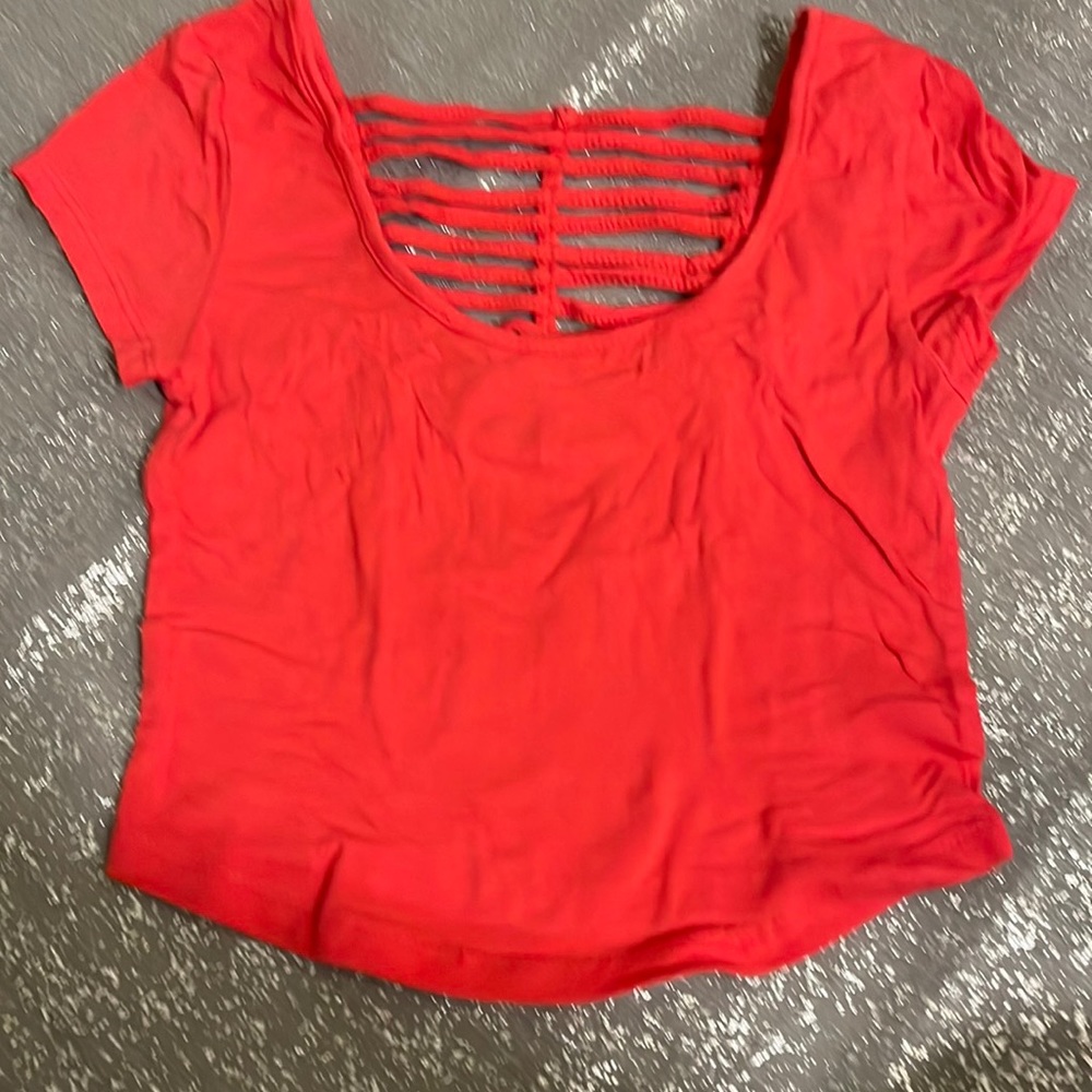Bozzolo Crop Top Women’s Size Small Orange Color.